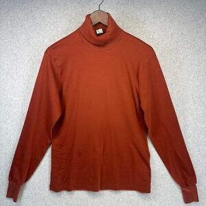 Turtleneck By Duofo Sweater Mens Size Large Brown Long Sleeve Pullover Comfort